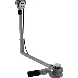 Geberit Badewanne-Ablauf, mit PushControl d52 L:50cm, mit Fertigbauset, DN40/50, chrg – Bild 2
