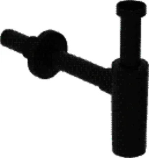 Geberit Tauchrohrsiphon für Waschtisch, Abg. horiz. 1 1/4 x 40, schwarz matt – Bild 2