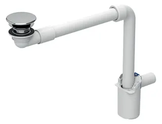 GE WT Ablauf, Raumsparmodell, DN40 mit freiem Auslauf, Ventilab. chrg
