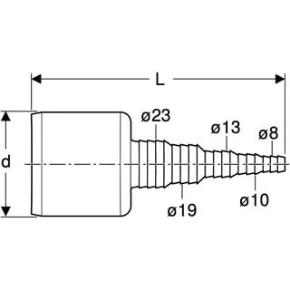 Geberit Adapter für Schlauchanschluss f. Geräte – Bild 4