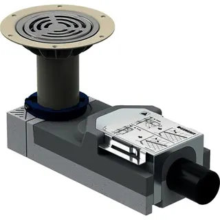 Geberit DBD-Abl. f. Bodenblg. Vinyl (PVC), Estrichhöhe am Einl. 114-215 mm d=50mm – Bild 2