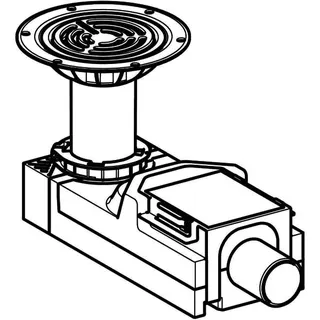 Geberit DBD-Abl. f. Bodenblg. Vinyl (PVC), Estrichhöhe am Einl. 114-215 mm d=50mm – Bild 3