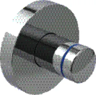 Geberit Set Abdeckrosette, zu UP-Kugelhahn DN1=8 / 12 / 15 / 20 hochglanz-verchromt – Bild 2