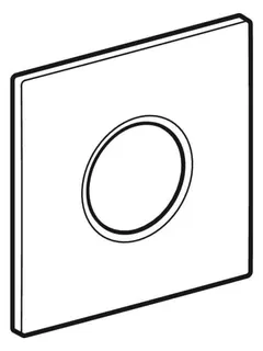 Geberit Typ 01 Abdeckplatte zu UR-Strg. IR chrom matt, Etc – Bild 4