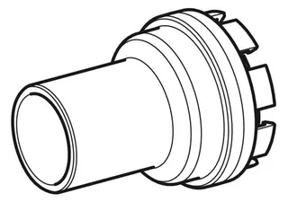 Abgangsrohr, zu Geberit Duschwanne-Ablauf d90: d56mm – Bild 3