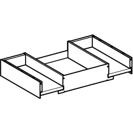 Geberit Obere Schublade für Unterschrank für Waschtisch B:75cm