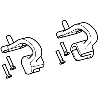 Set Scharniere für WC-Deckel (2 St.) f. Geberit AquaClean Mera (2 St.) – Bild 2