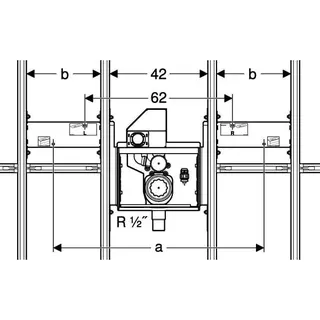 GIS Set Geberit ONE Waschtisch mit UP-Drehsiphon B75 – Bild 4