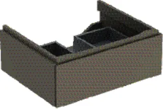 Geberit Xeno2 Unterschrank f. Waschtisch, 1 Schubl. 58x22x46,2cm, greige