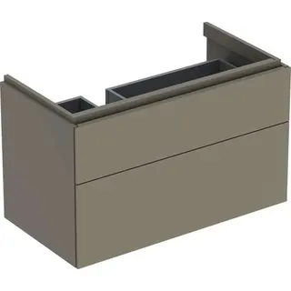 GE Xeno2 Unterschrank f. WT m. Ablg. re m. 2 Schubl., 88x53x46,2cm, greige