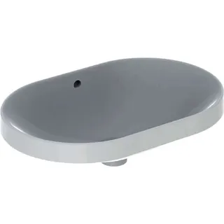 Geberit VariForm Einbauwaschtisch, elliptisch 60x40cm, o. Hl, mit Überlauf, weiß, KeraTect – Bild 2