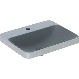 Geberit VariForm Einbauwaschtisch, rechteckig mit HLB, 55x45cm, ohne Überlauf, glasiert/weiß