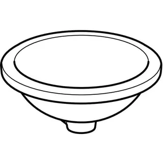 Geberit VariForm Unterbauwaschtisch, rund d:40,5cm, o. Hl, ohne Überlauf, glasiert, weiß – Bild 3