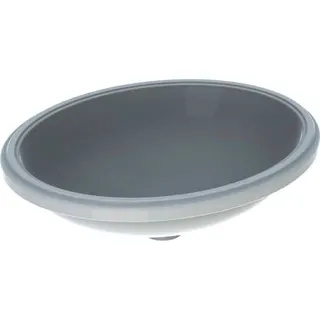 Geberit VariForm Unterbauwaschtisch, oval 56x46cm, o. Hl, ohne Überlauf, weiß, KeraTect – Bild 2
