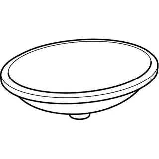 Geberit VariForm Unterbauwaschtisch, oval 56x46cm, o. Hl, ohne Überlauf, weiß, KeraTect – Bild 3