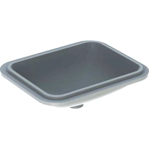 Geberit VariForm Unterbau-Waschtisch, rechteckig 53x44cm, o. Hl, ohne Überlauf, weiß, KeraTect
