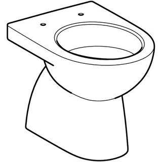 Geberit Renova Stand-WC Tiefspüler, Abg.verti teilgeschl.Form, T:53cm, weiß – Bild 3