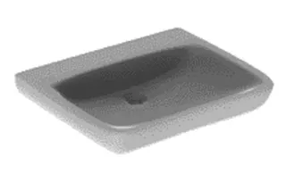 Geberit Renova Comfort Waschtisch barrierefrei 65x55cm, ohne Hahnloch, ohne Überlauf, weiß
