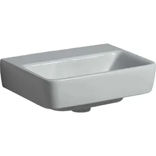 Geberit Renova Plan Handwaschbecken, 45x34cm ohne Hahnloch, ohne Überlauf, weiß – Bild 2