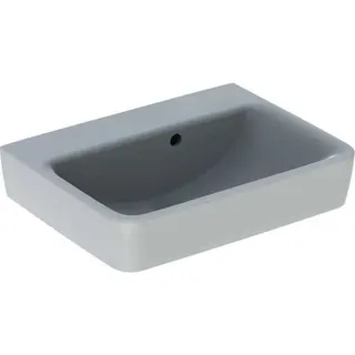 Geberit Renova Plan Handwaschbecken, 50x38cm ohne Hahnloch, mit Überlauf, weiß, KeraTect – Bild 2