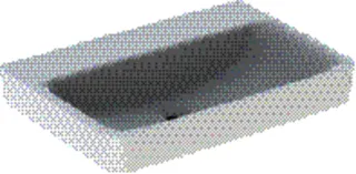 Geberit Renova Plan Waschtisch, 70x48cm ohne Hahnloch, ohne Überlauf, weiß, KeraTect