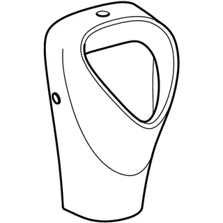 Geberit Renova Urinal Trigonal Zul. oben, Abg.hi. od. unten, weiß, Tect – Bild 3