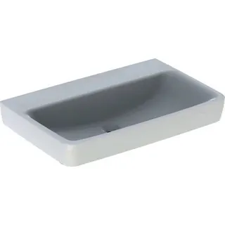 Geberit Renova Plan Waschtisch, 75x48cm ohne Hahnloch, ohne Überlauf, weiß – Bild 2