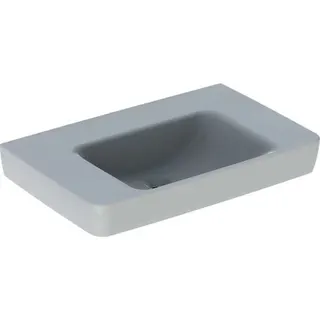 Geberit Renova Plan Waschtisch mit Ablagefl., 75x48cm ohne Hahnloch, ohne Überlauf, weiß – Bild 2