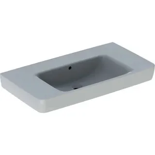 Geberit Renova Plan Waschtisch mit Ablagefl., 90x48cm ohne Hahnloch, mit Überlauf, weiß – Bild 2