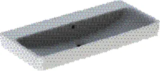 Geberit Renova Plan Waschtisch, 100x48cm ohne Hahnloch, mit Überlauf, weiß
