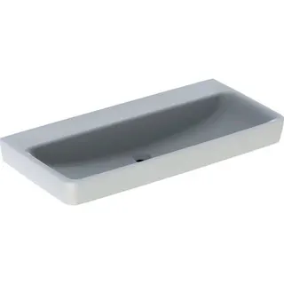 Geberit Renova Plan Waschtisch, 100x48cm ohne Hahnloch, ohne Überlauf, weiß – Bild 2