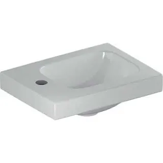 Geberit iCon Light Handwaschbecken 38x28cm m. Hahnloch links, ohne Überlauf, weiß, KeraTect – Bild 2