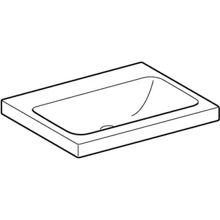 Geberit iCon Light Waschtisch 60x48cm ohne Hahnloch, ohne Ül., weiß, KeraTect – Bild 3