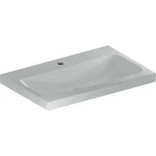 Geberit iCon Light Waschtisch 75x48cm mit Hahnloch, ohne Ül., weiß, KeraTect – Bild 2