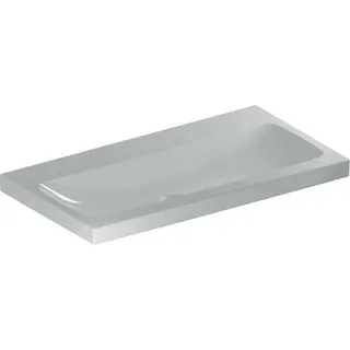 Geberit iCon Light Waschtisch 90x48cm ohne Hahnloch, ohne Überlauf, weiß – Bild 2