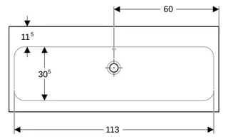 Geberit iCon Light Waschtisch 120x48cm ohne Hahnloch, mit Ül., weiß, KeraTect – Bild 3