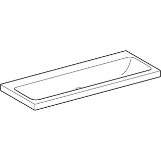 Geberit iCon Light Waschtisch 120x48cm ohne Hahnloch, ohne Ül., weiß, KeraTect – Bild 3