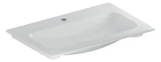Geberit iCon Möbelwaschtisch 75x48cm mit Hahnloch, ohne Ül., weiß, KeraTect