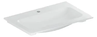 Geberit iCon Möbelwaschtisch 75x48cm mit Hahnloch, ohne Ül., weiß, KeraTect – Bild 2