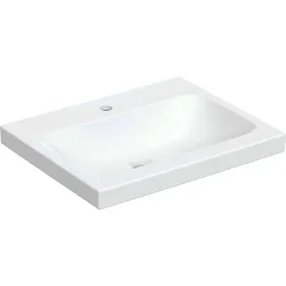 Geberit iCon Light Aufsatzwaschtisch 60x48cm mit Hahnloch, ohne Überlauf, weiß – Bild 2