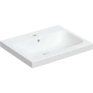 Geberit iCon Light Aufsatzwaschtisch 60x48cm mit Hahnloch, mit Überlauf, weiß matt – Bild 2