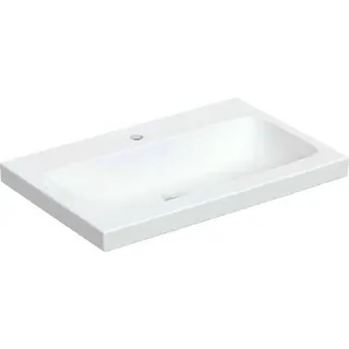 Geberit iCon Light Aufsatzwaschtisch 75x48cm mit Hahnloch, ohne Überlauf, weiß – Bild 2