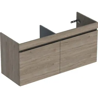 Geberit Renova Plan US f. DWT m. 2 Schubladen 122,6x60,6x44,6cm, Nussbaum hickory hell – Bild 2