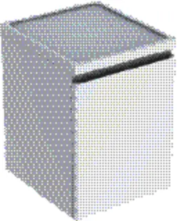 GE Renova Plan Seitenschrank, 1 Schubl. 40x55x44,5cm, weiß