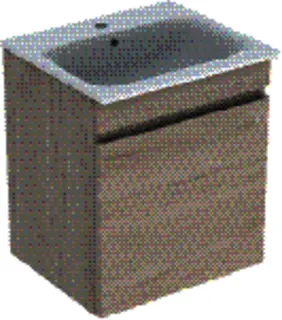 GE Renova Plan Set MWT m. US, 1 Schubl. 60x62,2x48cm, Nussbaum hi hell/KeraTect