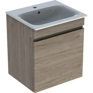 Geberit Renova Plan Set MWT m. US, 1 Schubl. 60x62,2x48cm, Nussbaum hi hell/KeraTect – Bild 2