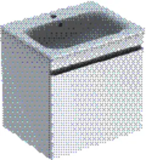 GE Renova Plan Set MWT m. US, 1 Schubl. 60x62,2x48cm, weiß hgl./KeraTect