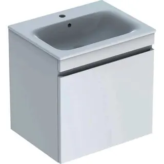 Geberit Renova Plan Set MWT m. US, 1 Schubl. 60x62,2x48cm, weiß hgl./KeraTect – Bild 2