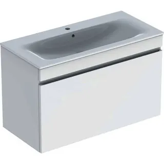 Geberit Renova Plan Set MWT m. US, 1 Schubl. 100x62,2x48cm, weiß hgl./KeraTect – Bild 2