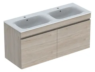 GE Renova Plan Set DMWT m. US, 2 Schubl. 130x62,2x48cm, Nussbaum hi hell/KeraTect